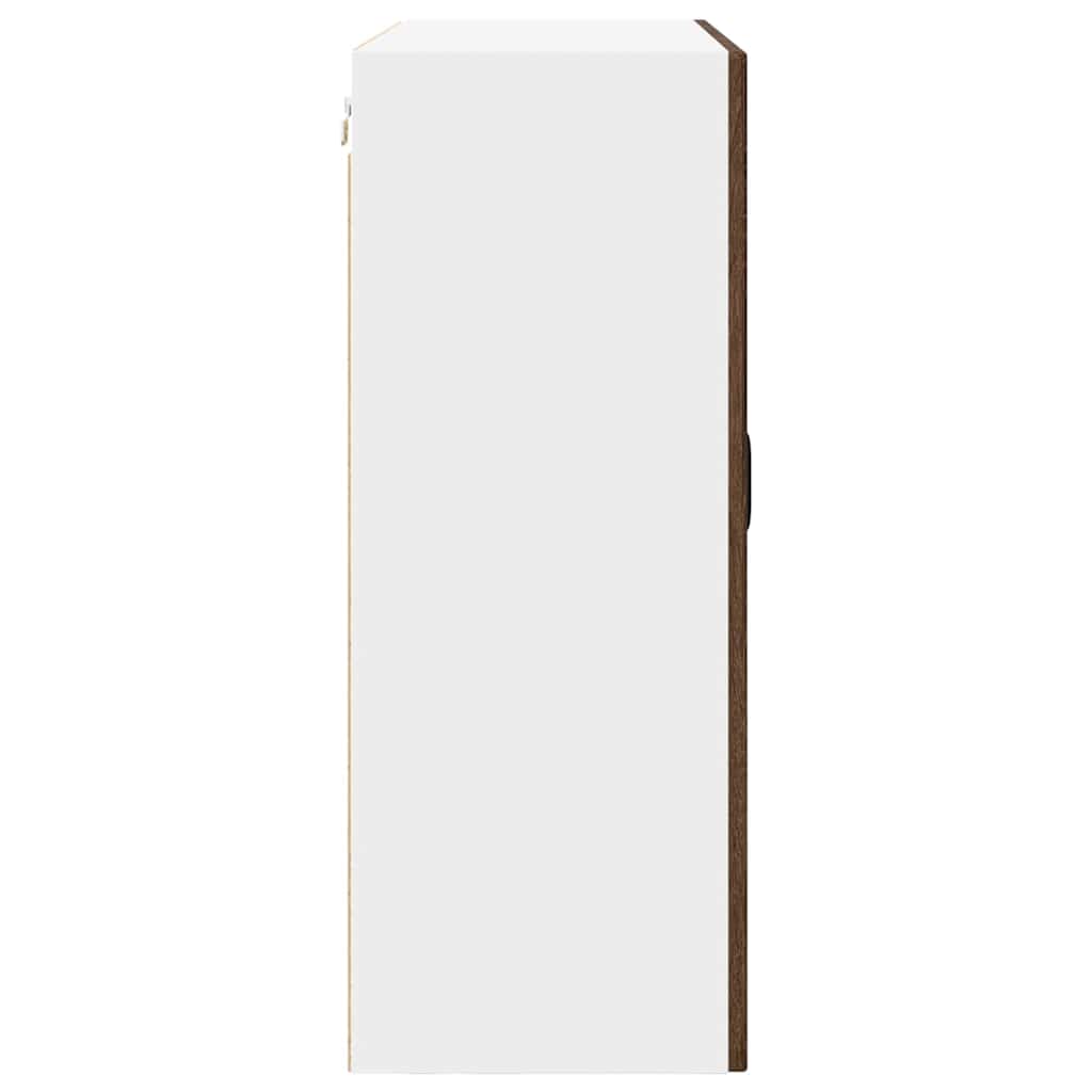 Küchenwandschrank mit Regal Braun Eichen-Optik 80 x 31 x 80 cm