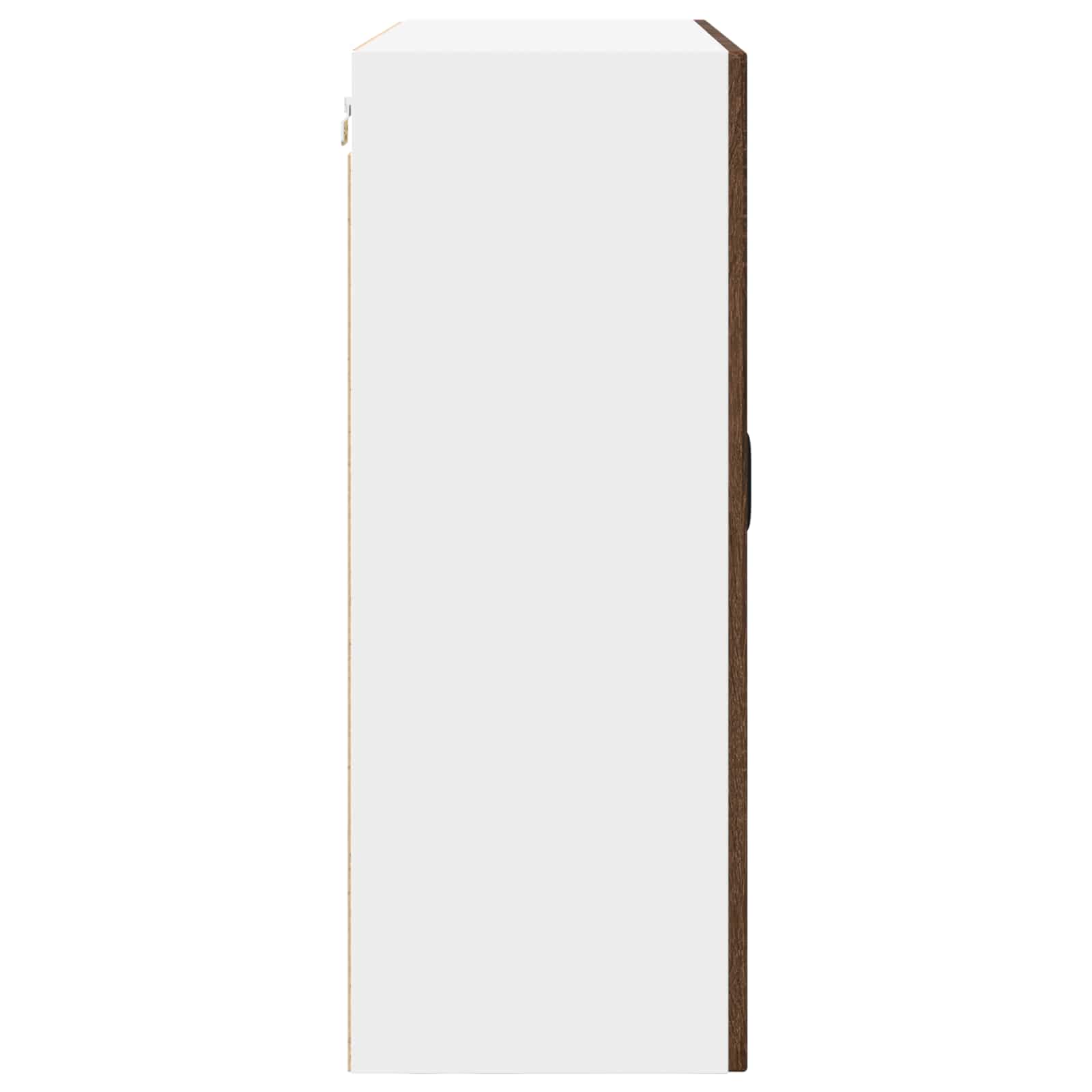Wandschrank PORTO Braun Eichen-Optik 80 x 31 x 80 cm