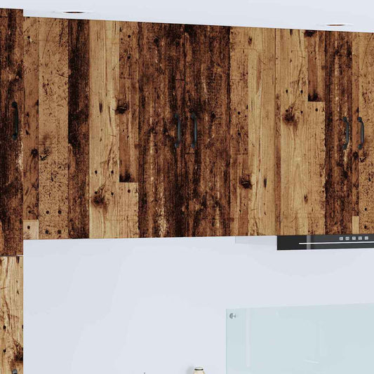 Küchenwandschrank mit Tür Altholz 80 x 31 x 80 cm Holzwerkstoff