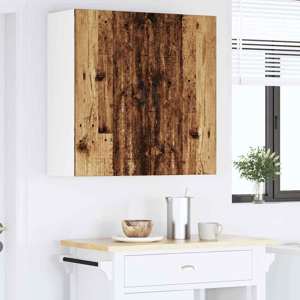 Küchenwandschrank mit Tür Altholz 80 x 31 x 80 cm Holzwerkstoff