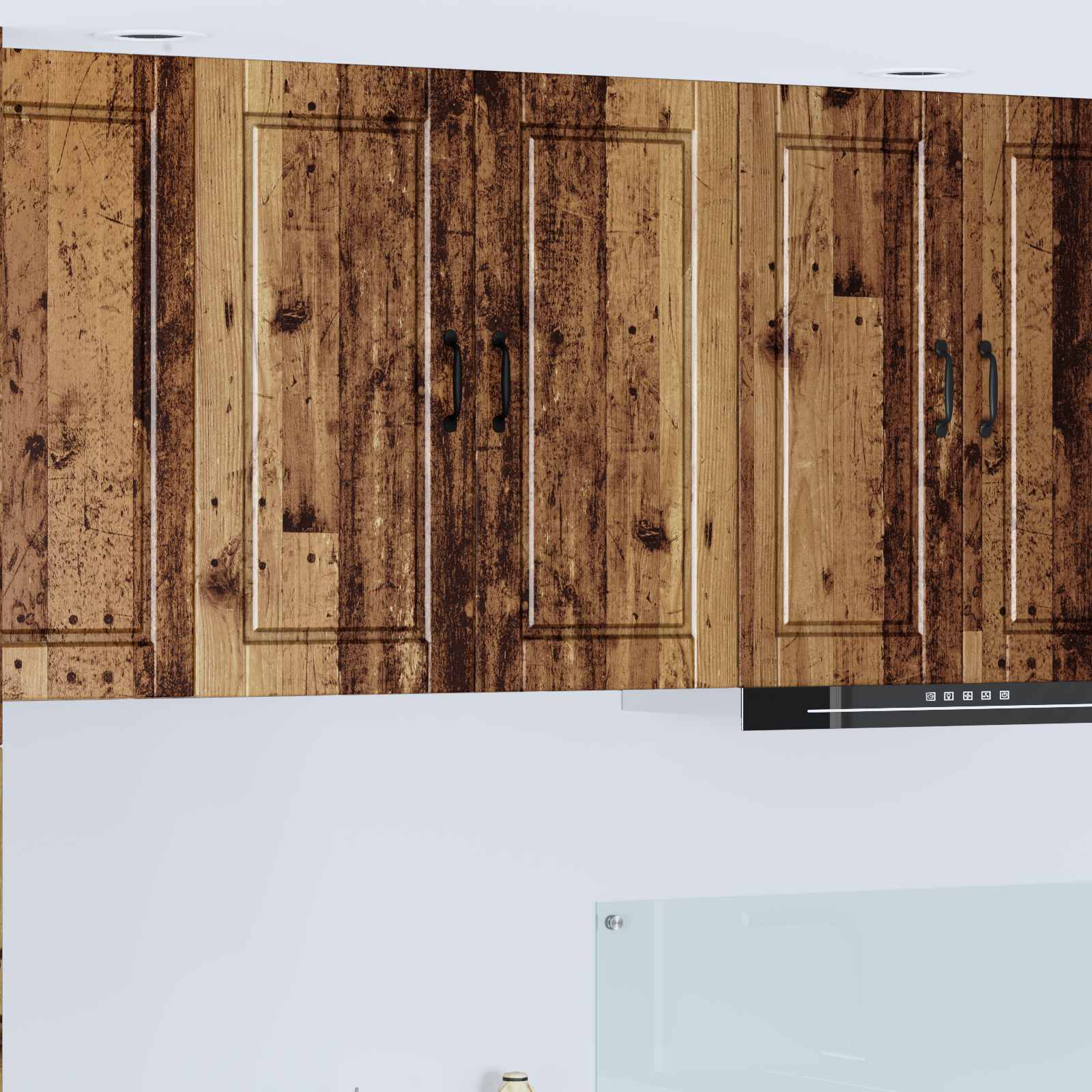 Wandschrank PORTO Altholz 80 x 31 x 80 cm Holzwerkstoff