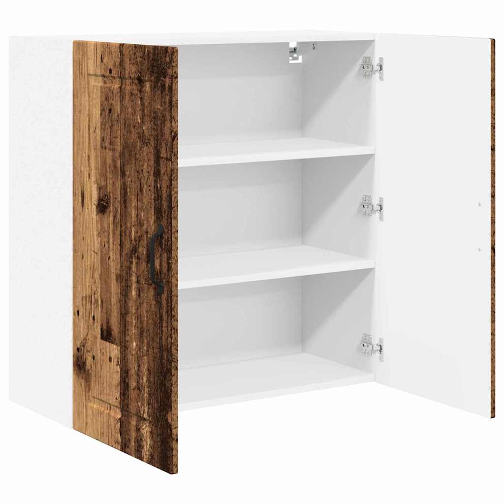 Küchenwandschrank mit Tür Altholz 80 x 31 x 80 cm Holzwerkstoff