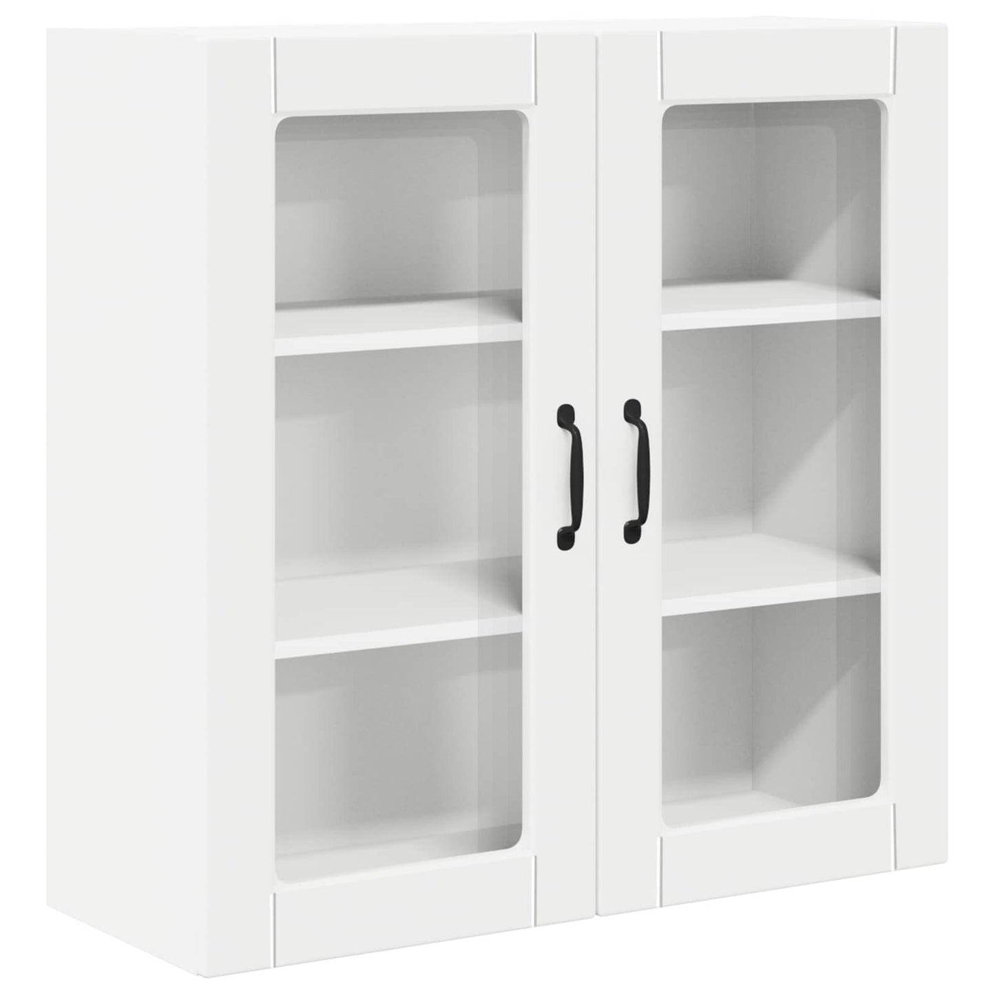 Wandglas-Schrank PORTO Weiß 80 x 31 x 80 cm Holzwerkstoff