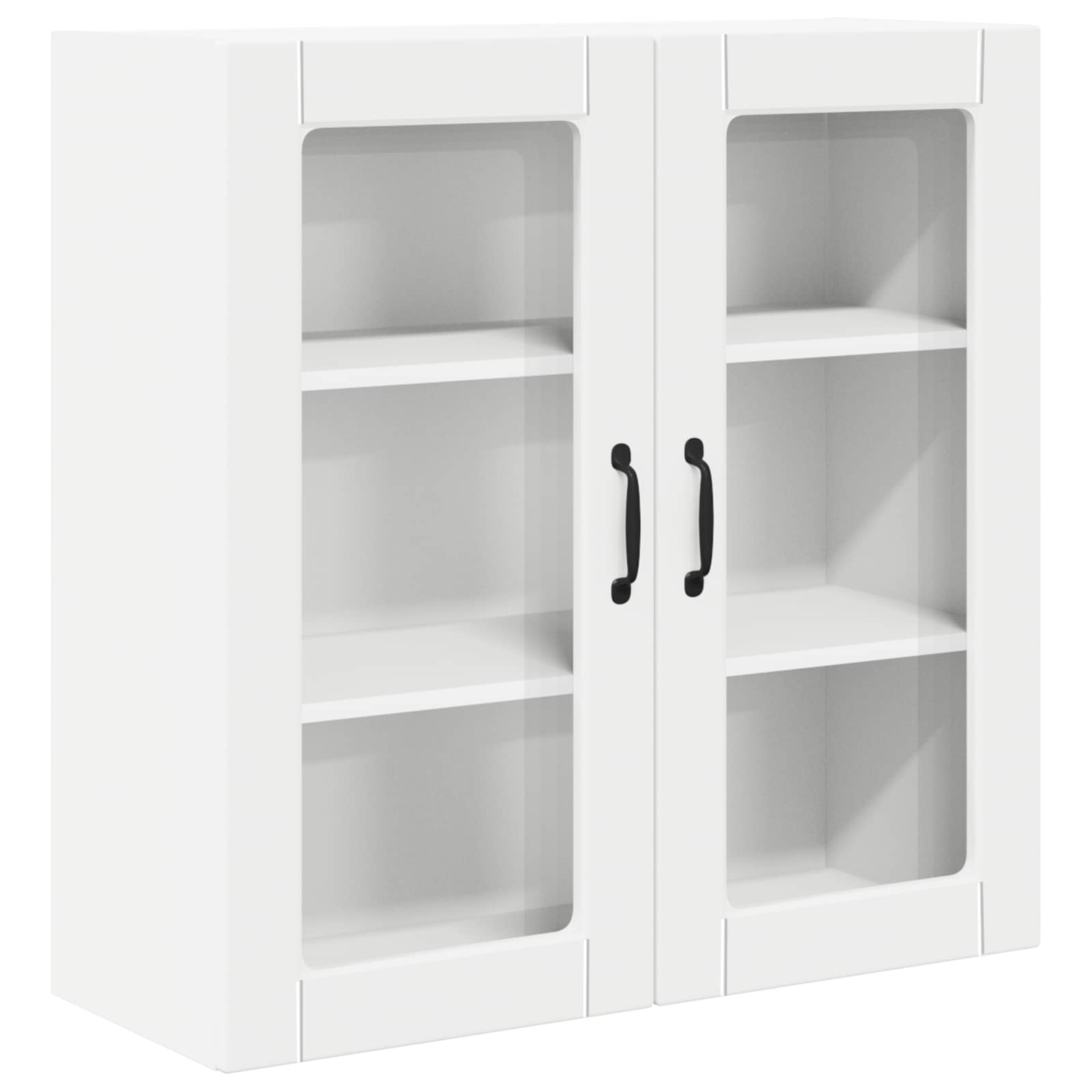 Wandglas-Schrank PORTO Weiß 80 x 31 x 80 cm Holzwerkstoff