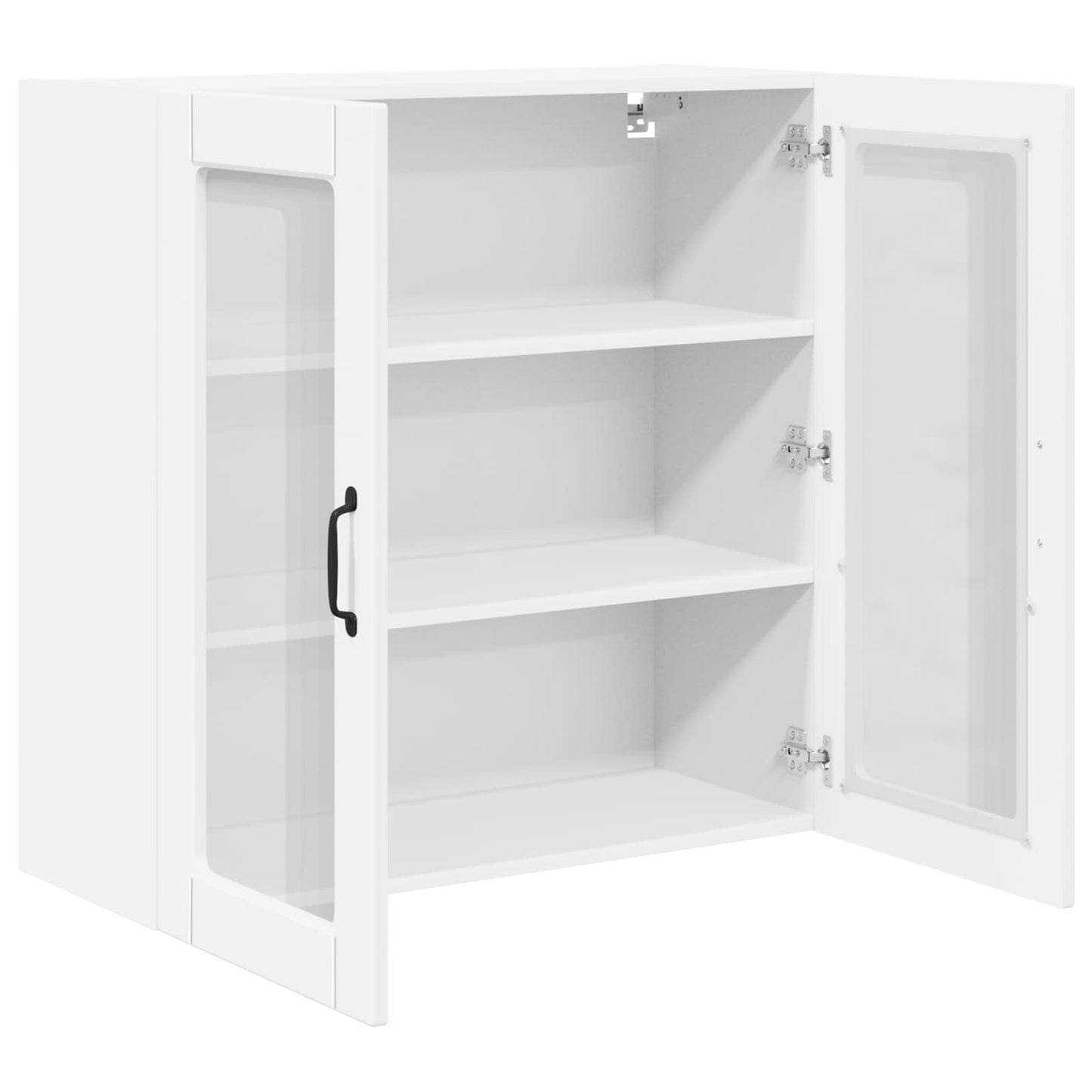 Wandglas-Schrank PORTO Weiß 80 x 31 x 80 cm Holzwerkstoff