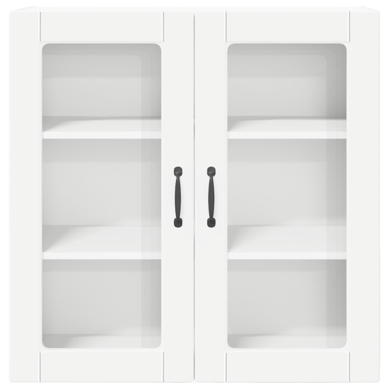 Wandglas-Schrank PORTO Weiß 80 x 31 x 80 cm Holzwerkstoff
