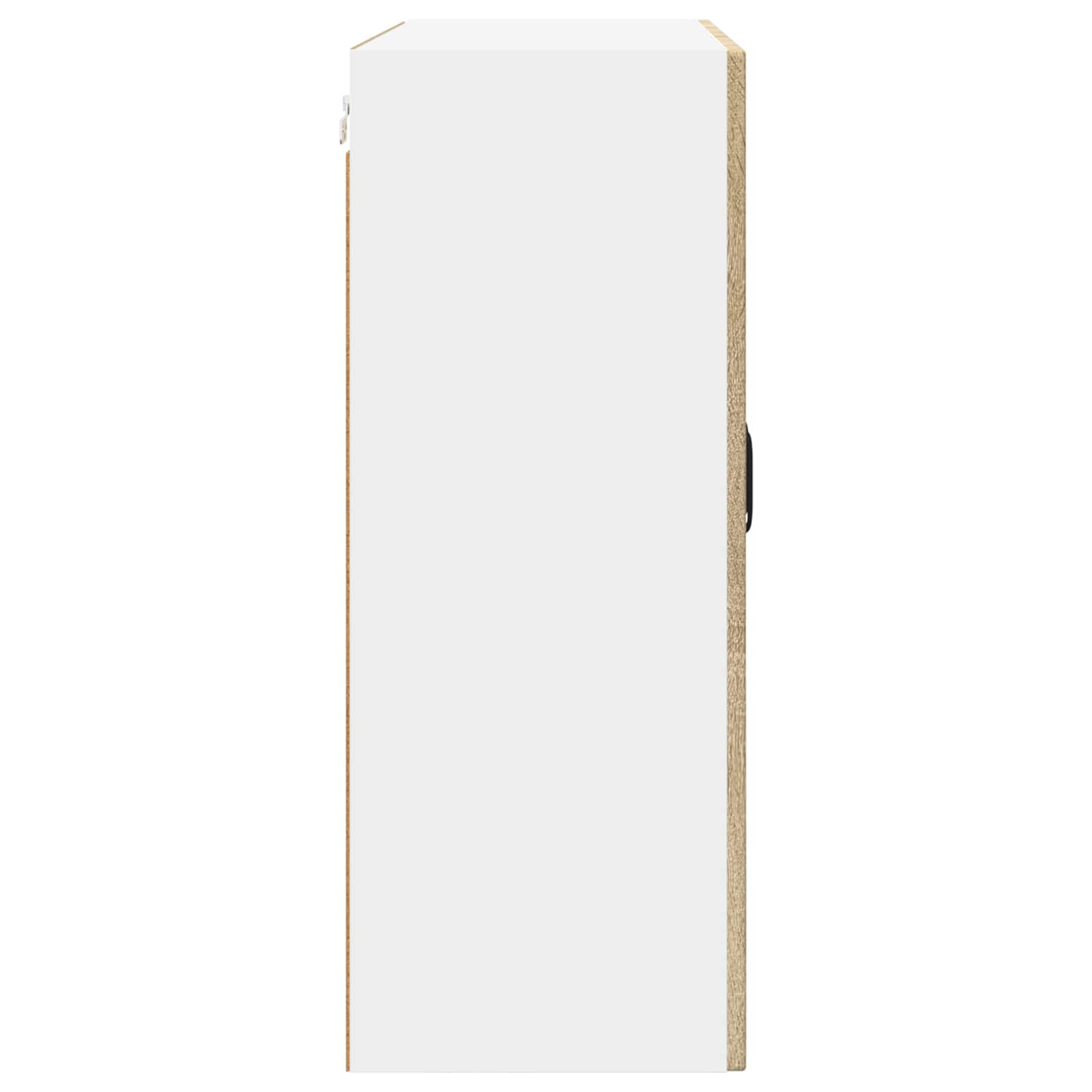 Wandglas-Schrank PORTO Sonoma-Eiche 80 x 31 x 80 cm