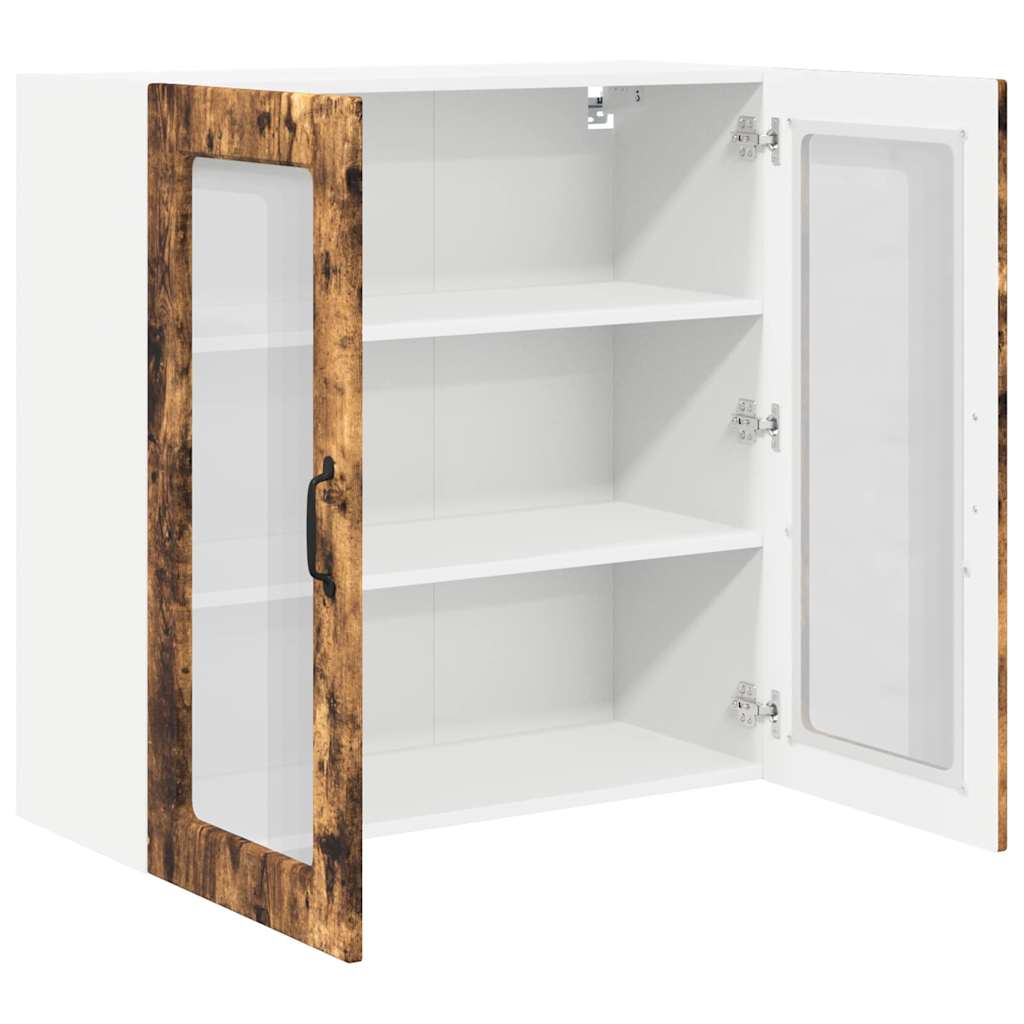 Küchenwandschrank mit Regal Geräucherte Eiche 80 x 31 x 80 cm