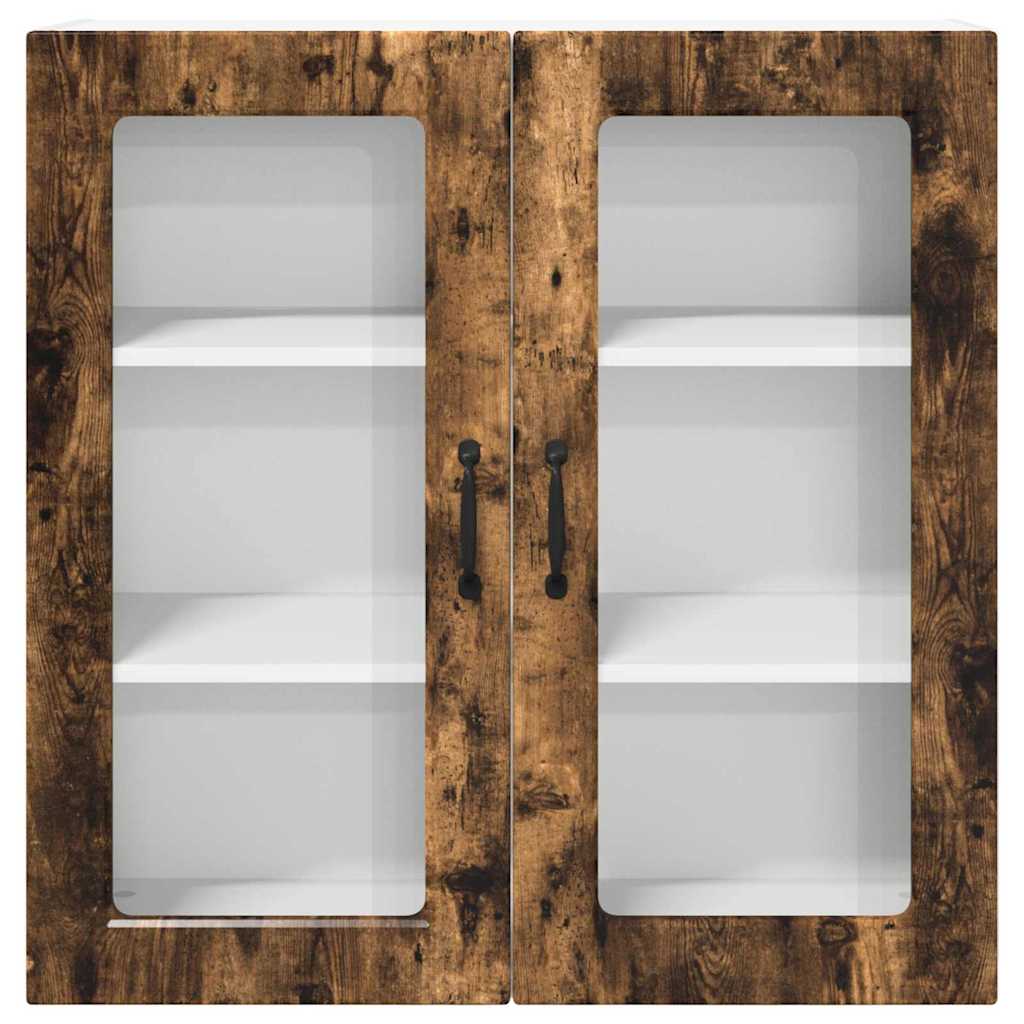 Küchenwandschrank mit Regal Geräucherte Eiche 80 x 31 x 80 cm