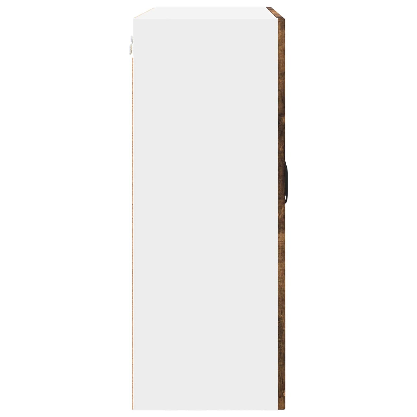 Wandglas-Schrank PORTO Geräucherte Eiche 80 x 31 x 80 cm