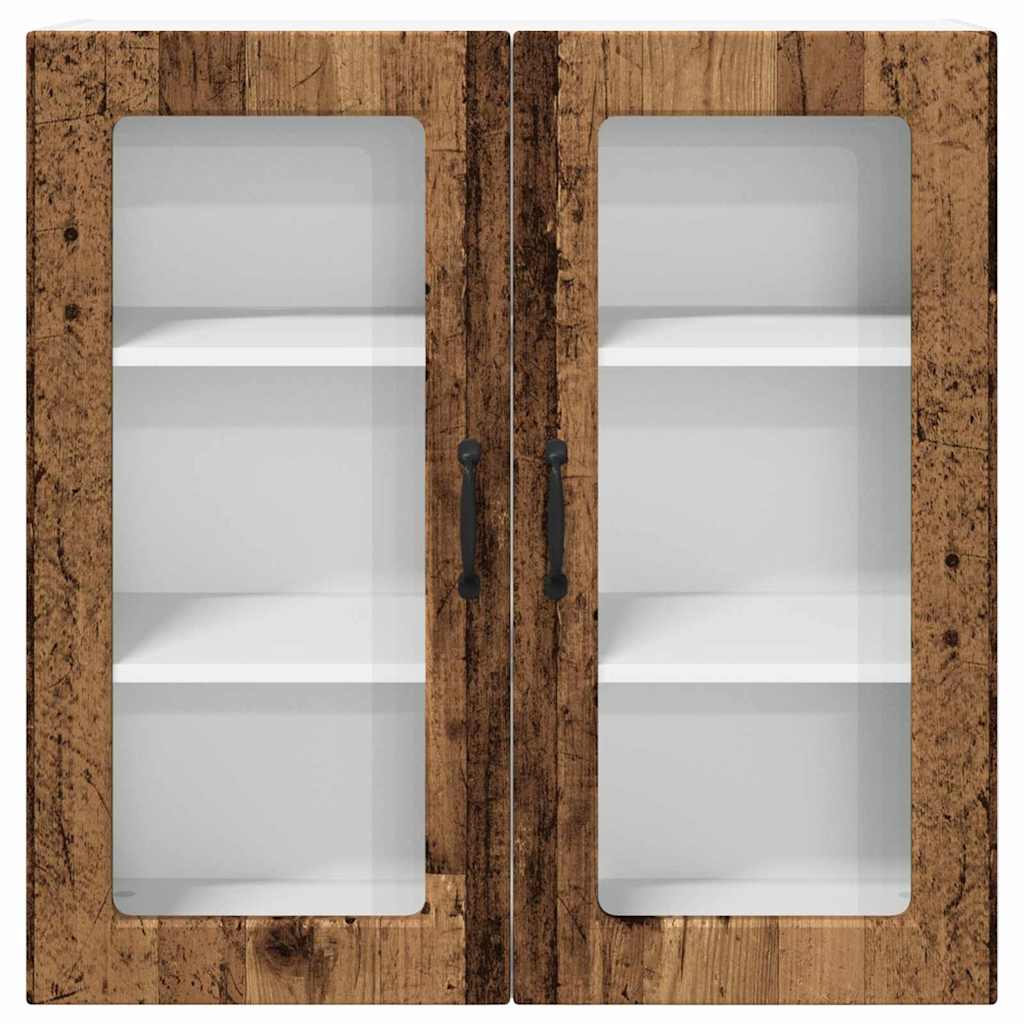 Küchenwandschrank mit Tür Altholz 80 x 31 x 80 cm Holzwerkstoff