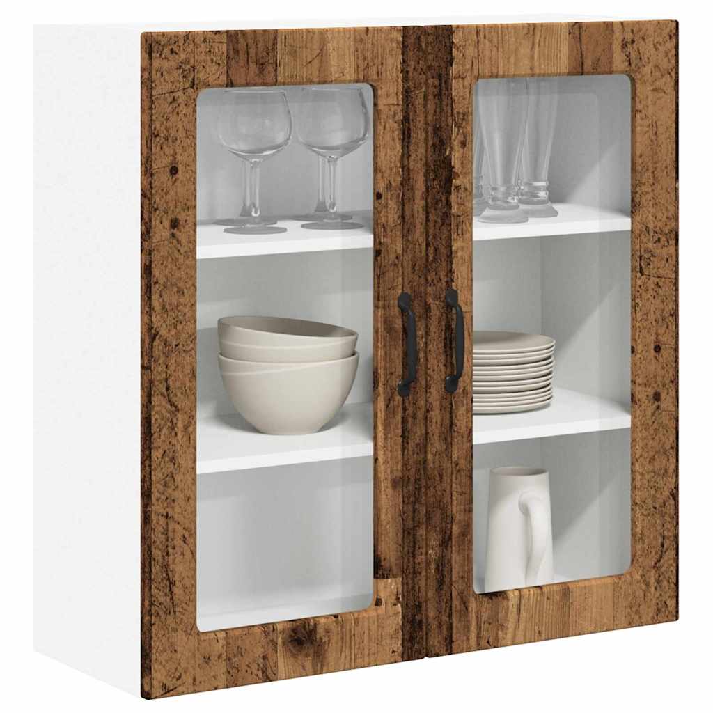 Küchenwandschrank mit Tür Altholz 80 x 31 x 80 cm Holzwerkstoff