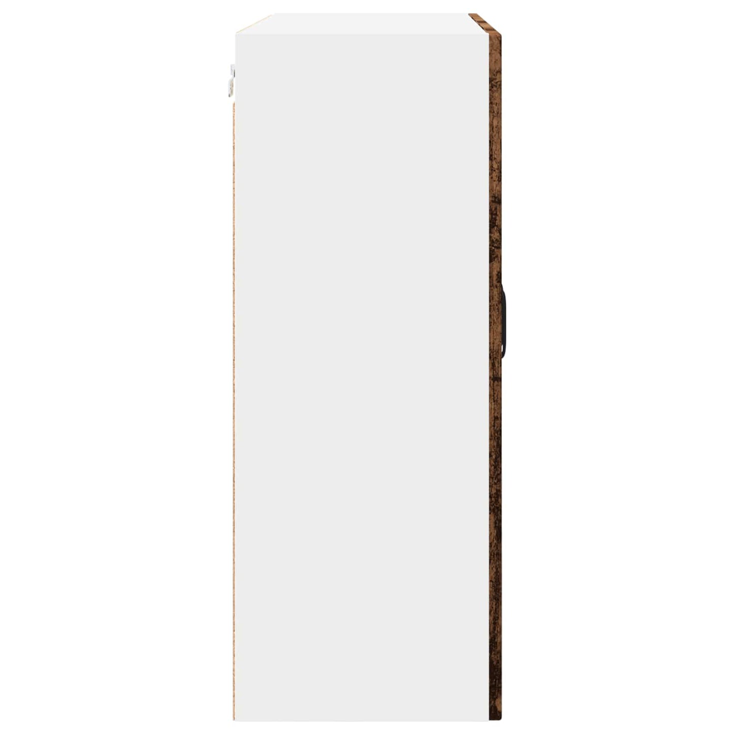 Wandglas-Schrank PORTO Altholz 80 x 31 x 80 cm Holzwerkstoff