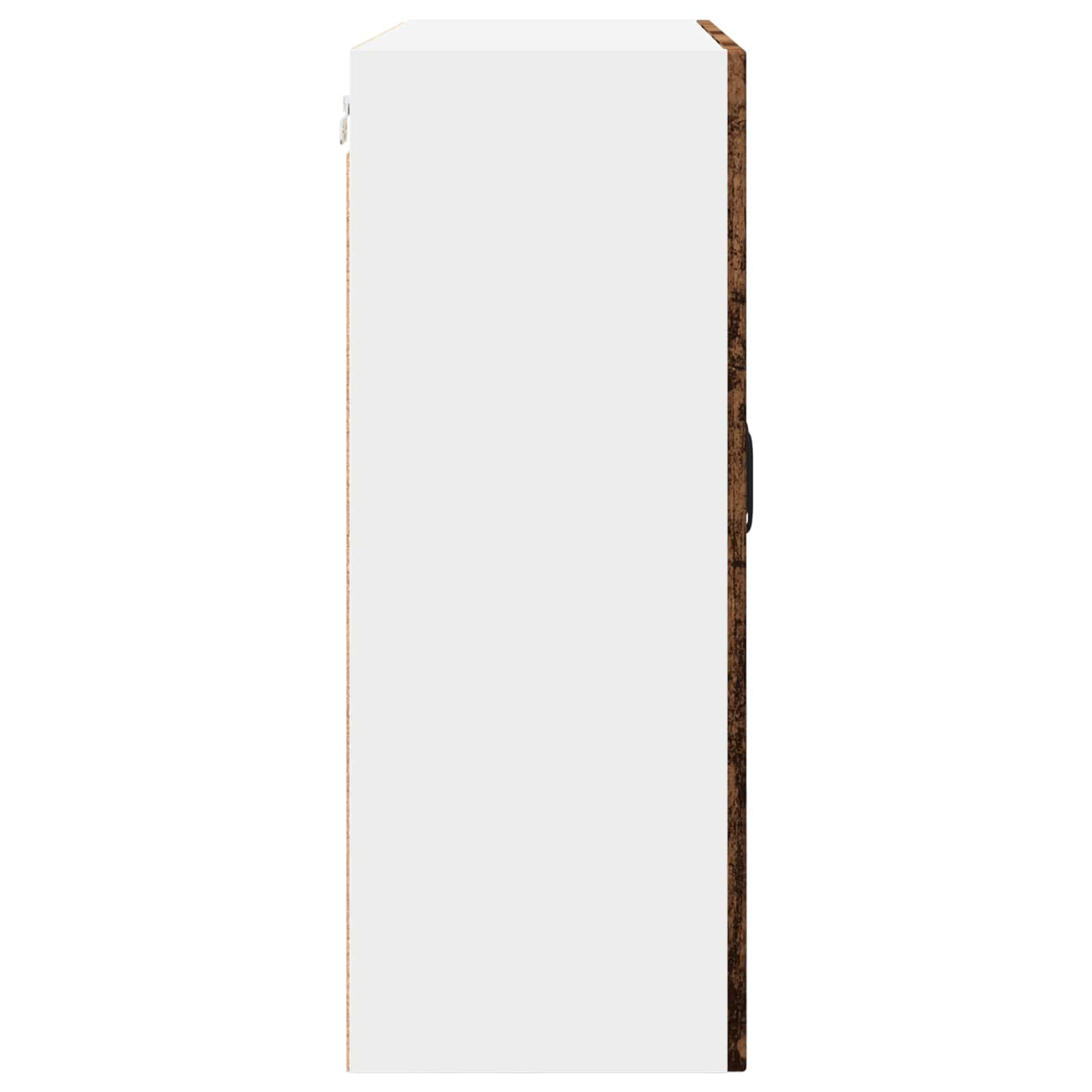 Wandglas-Schrank PORTO Altholz 80 x 31 x 80 cm Holzwerkstoff