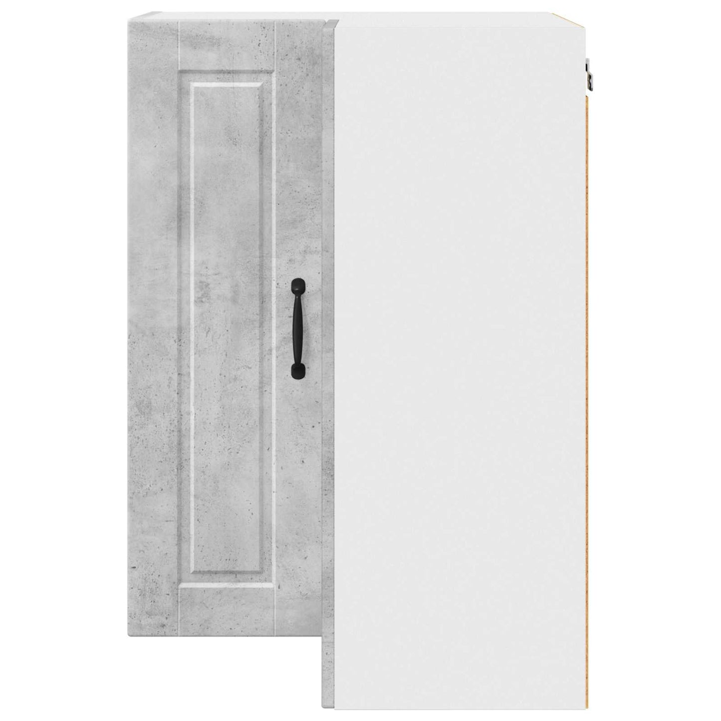 Wand-Eckschrank PORTO Beton Grau 57 x 57 x 80 cm Holzwerkstoff