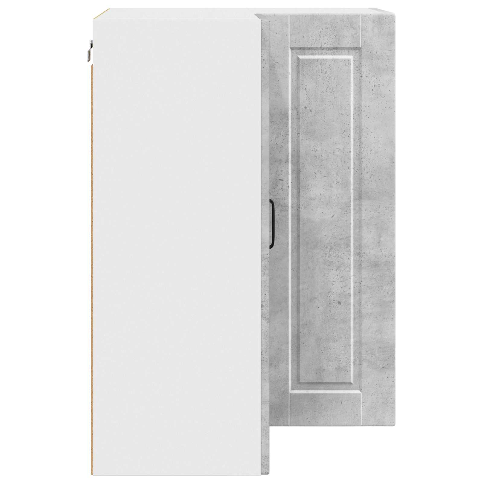 Wand-Eckschrank PORTO Beton Grau 57 x 57 x 80 cm Holzwerkstoff