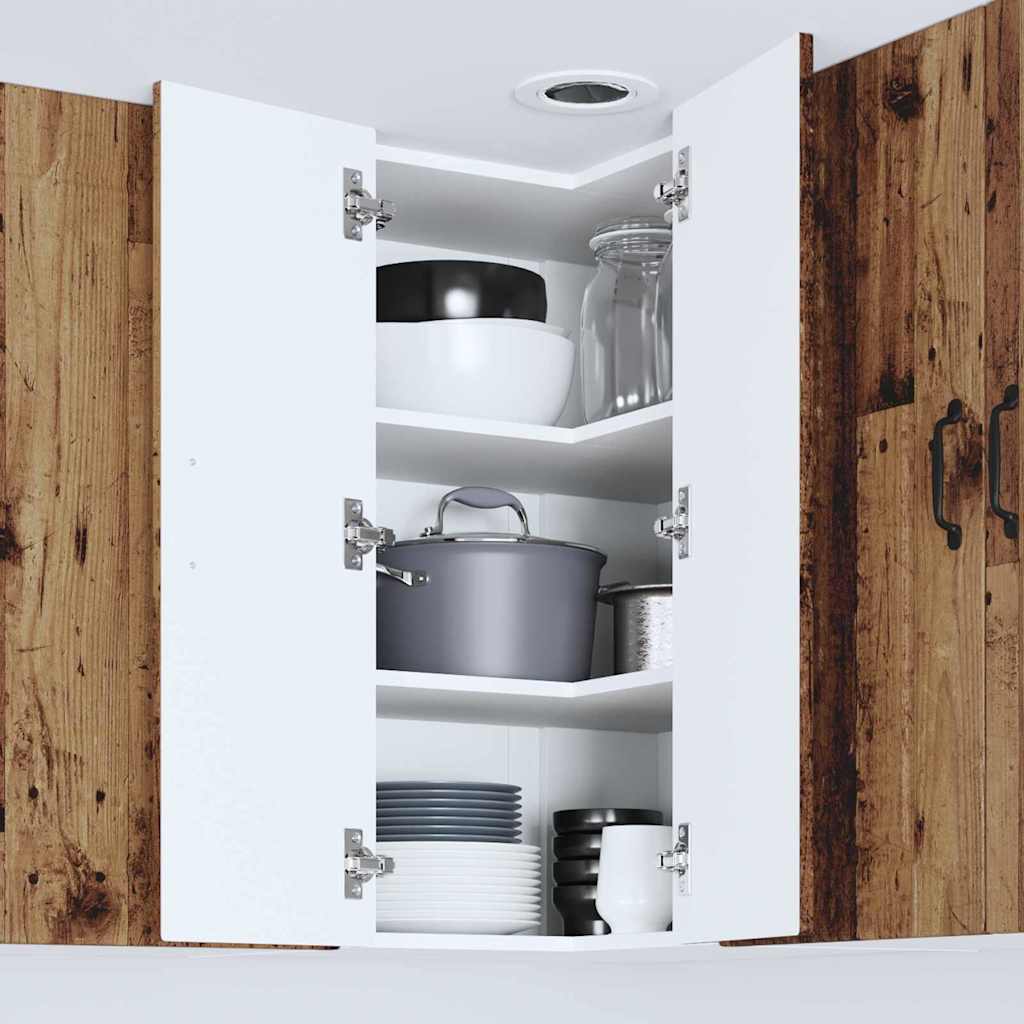 Küchenwandschrank mit Tür Altholz 57 x 57 x 80 cm Holzwerkstoff
