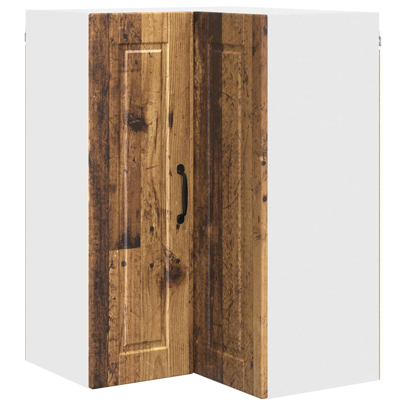 Wand-Eckschrank PORTO Altholz 57 x 57 x 80 cm Holzwerkstoff