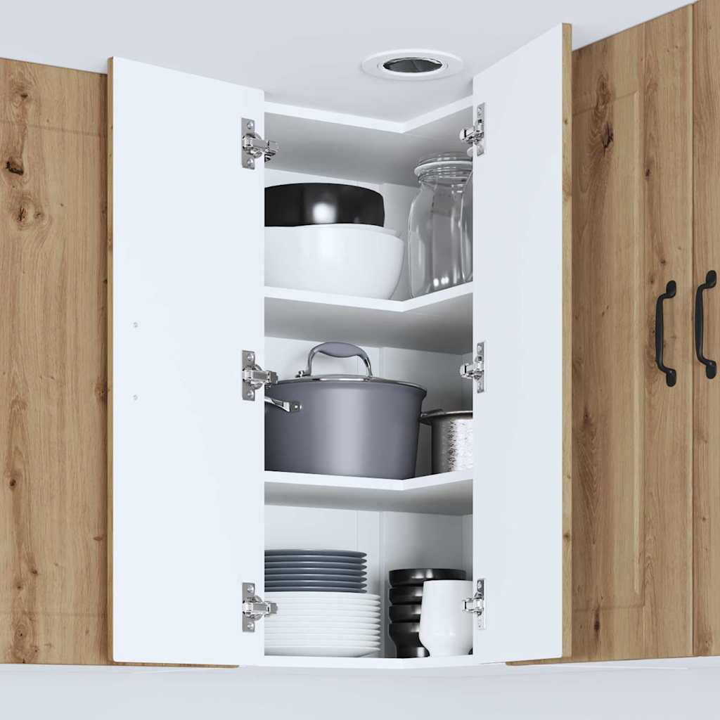 Küchenwandschrank Artisan-Eiche 57 x 57 x 80 cm Holzwerkstoff