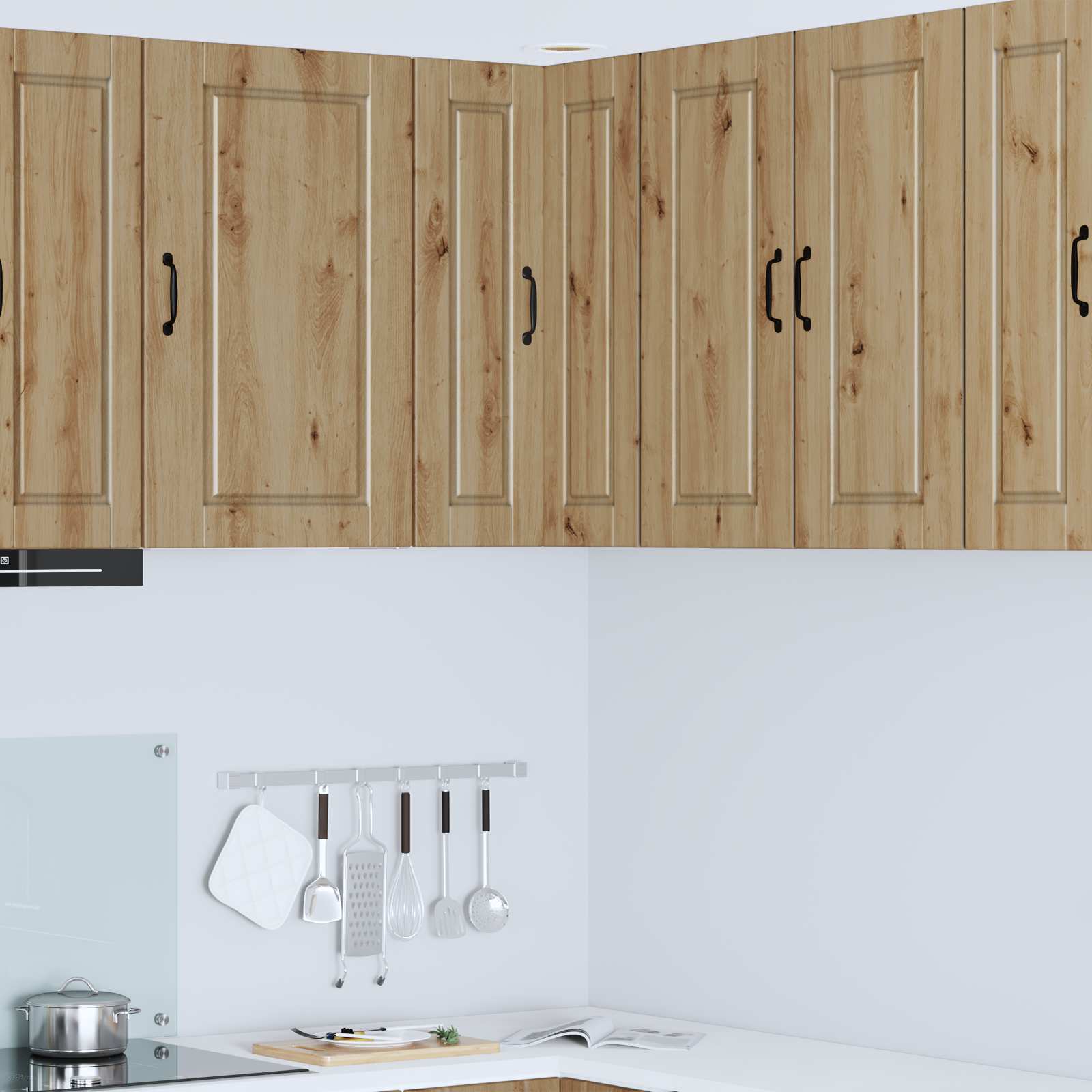 Wand-Eckschrank PORTO Artisan-Eiche 57 x 57 x 80 cm
