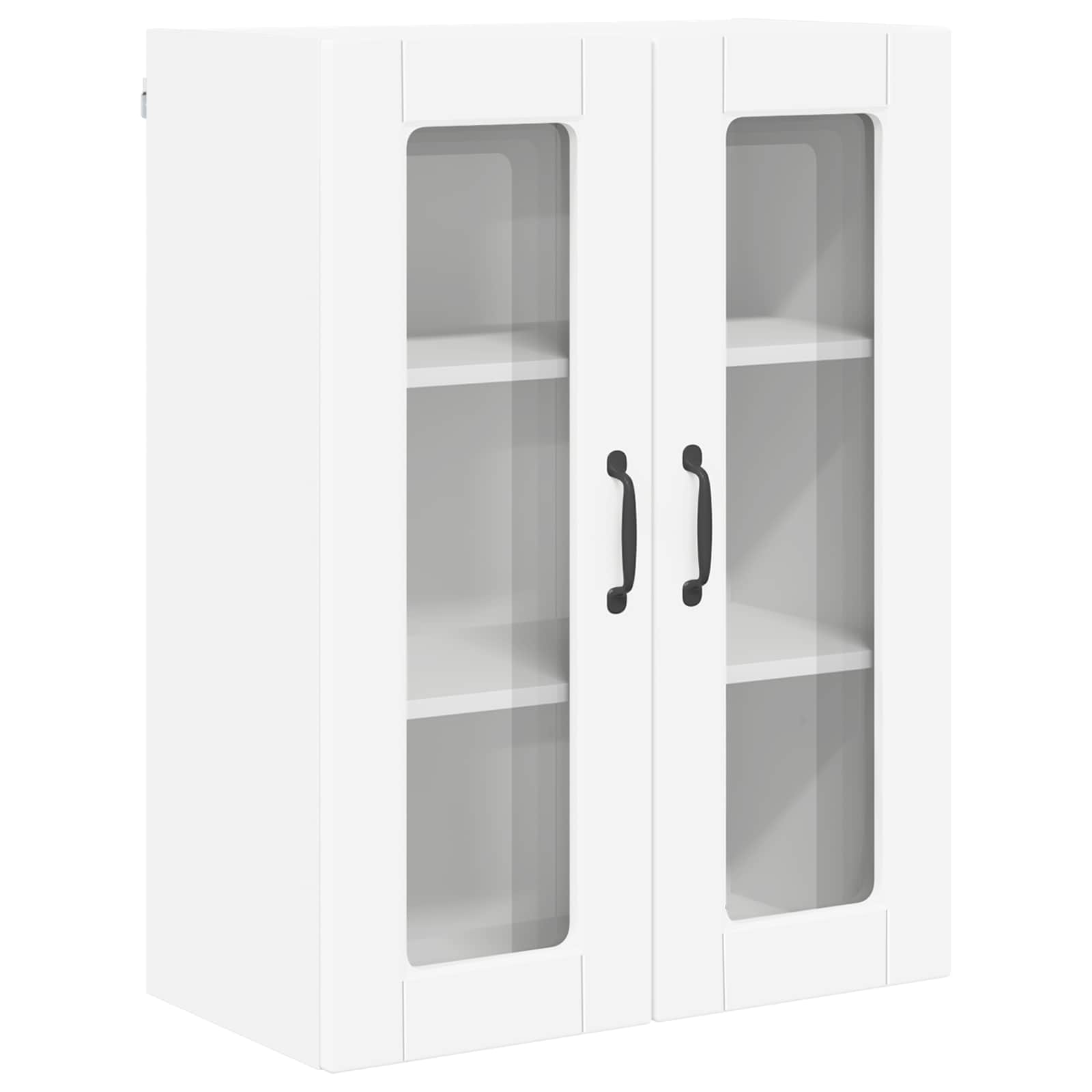Wandglas-Schrank PORTO Weiß 60 x 31 x 80 cm Holzwerkstoff