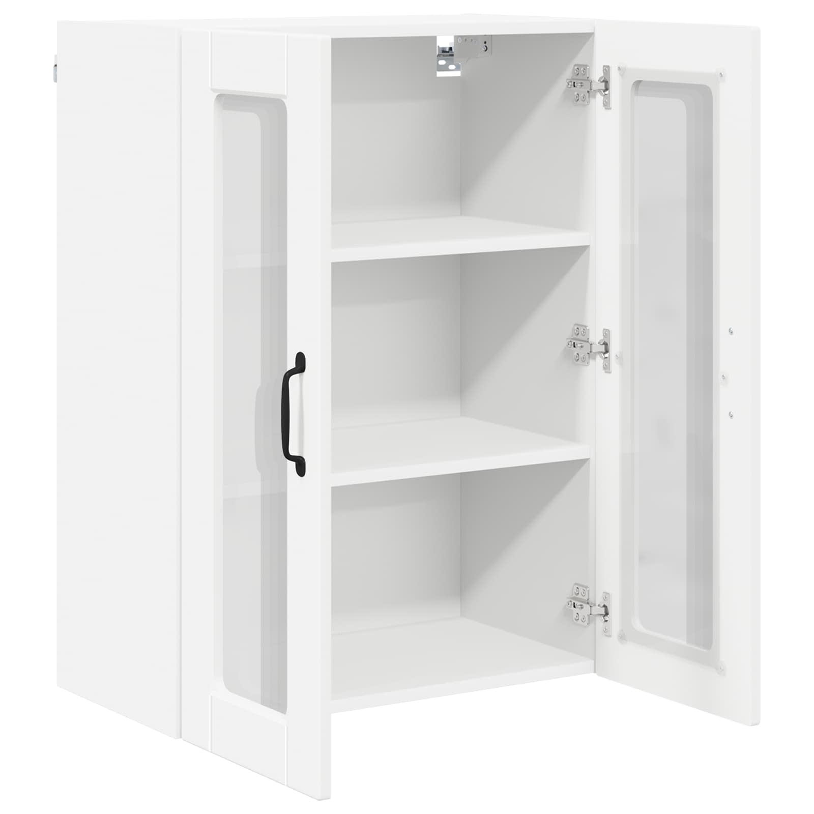 Wandglas-Schrank PORTO Weiß 60 x 31 x 80 cm Holzwerkstoff