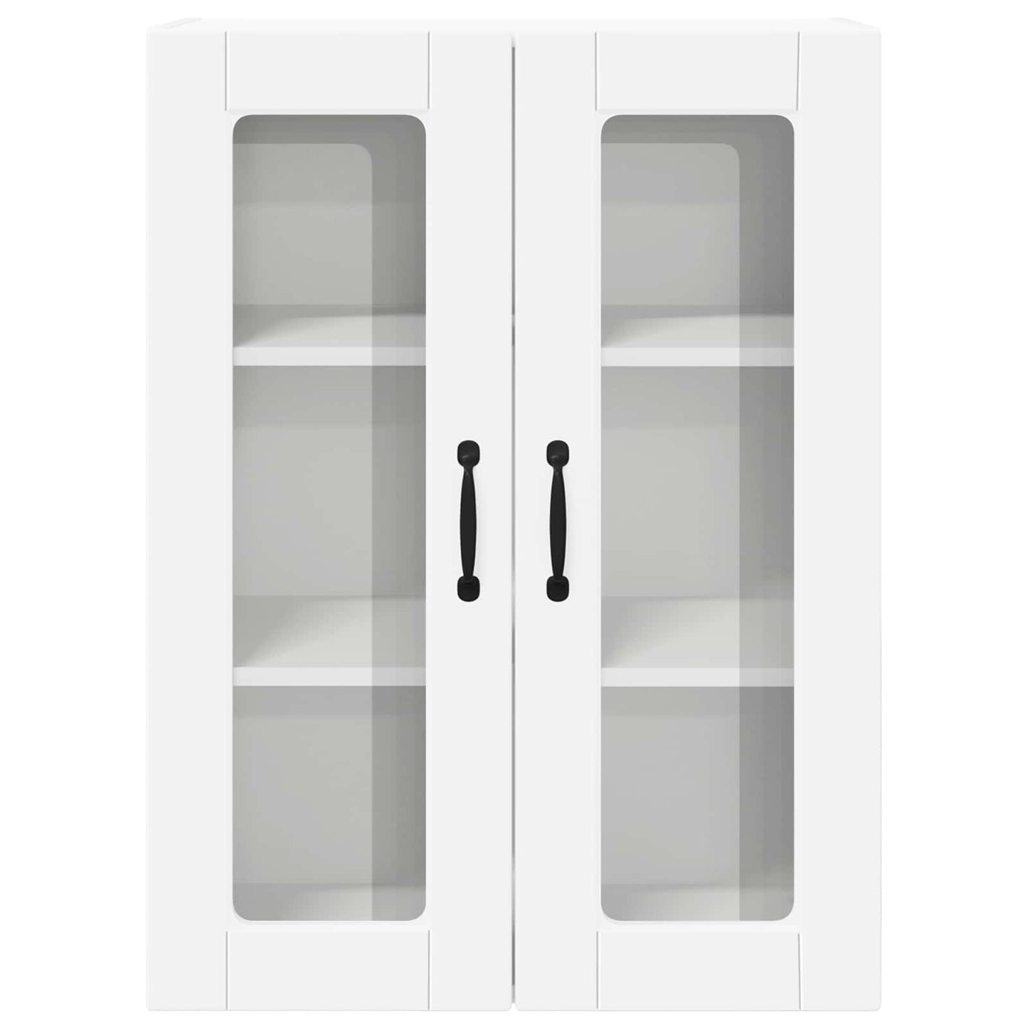 Wandglas-Schrank PORTO Weiß 60 x 31 x 80 cm Holzwerkstoff