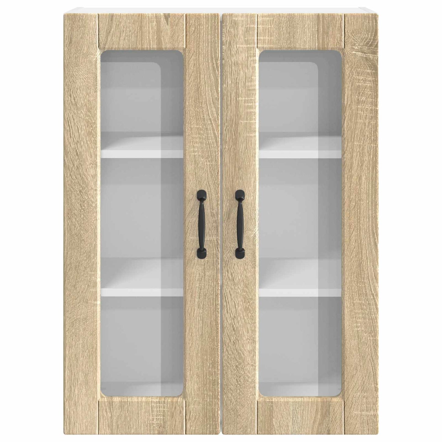 Wandglas-Schrank PORTO Sonoma-Eiche 60 x 31 x 80 cm