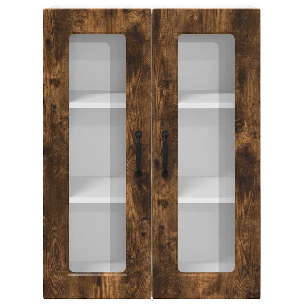 Küchenwandschrank mit Regal Geräucherte Eiche 60 x 31 x 80 cm