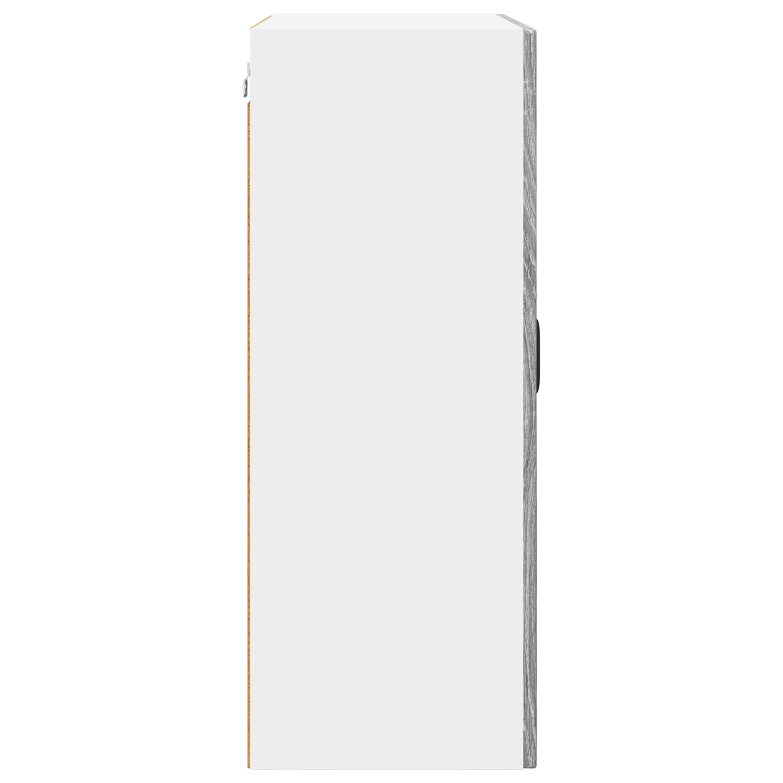 Wandglas-Schrank PORTO Graues Sonoma 60 x 31 x 80 cm