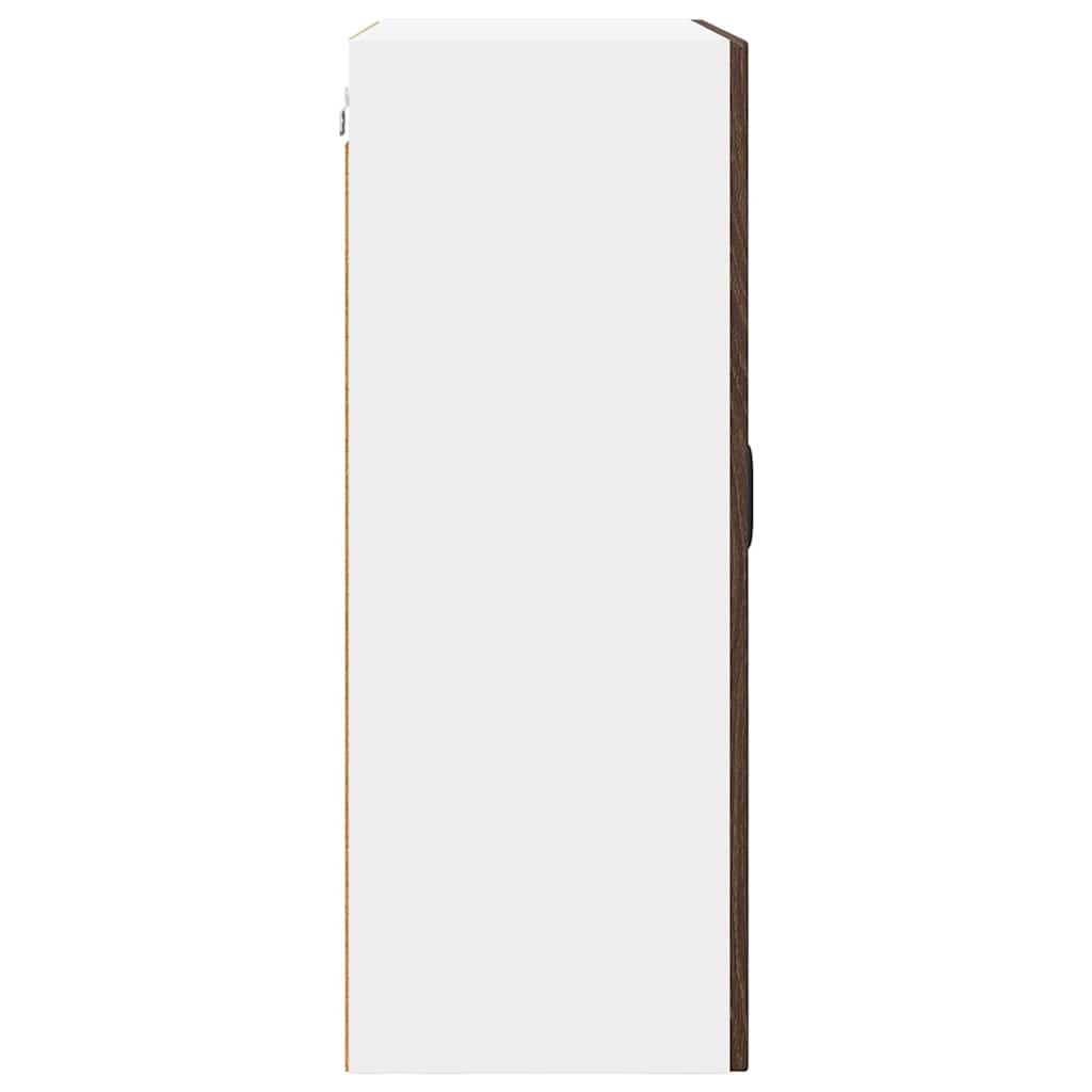 Küchenwandschrank mit Regal Braun Eichen-Optik 60 x 31 x 80 cm