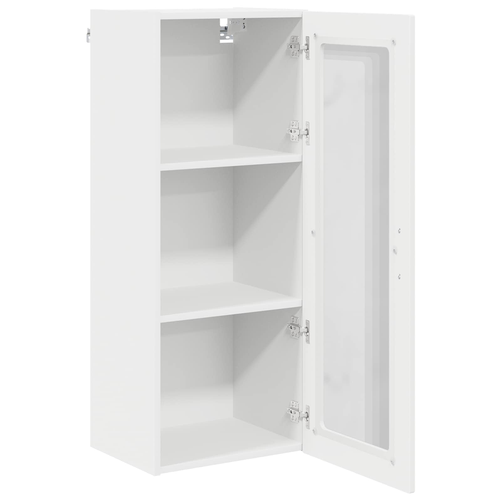 Wandglas-Schrank PORTO Weiß 40 x 31 x 100 cm Holzwerkstoff