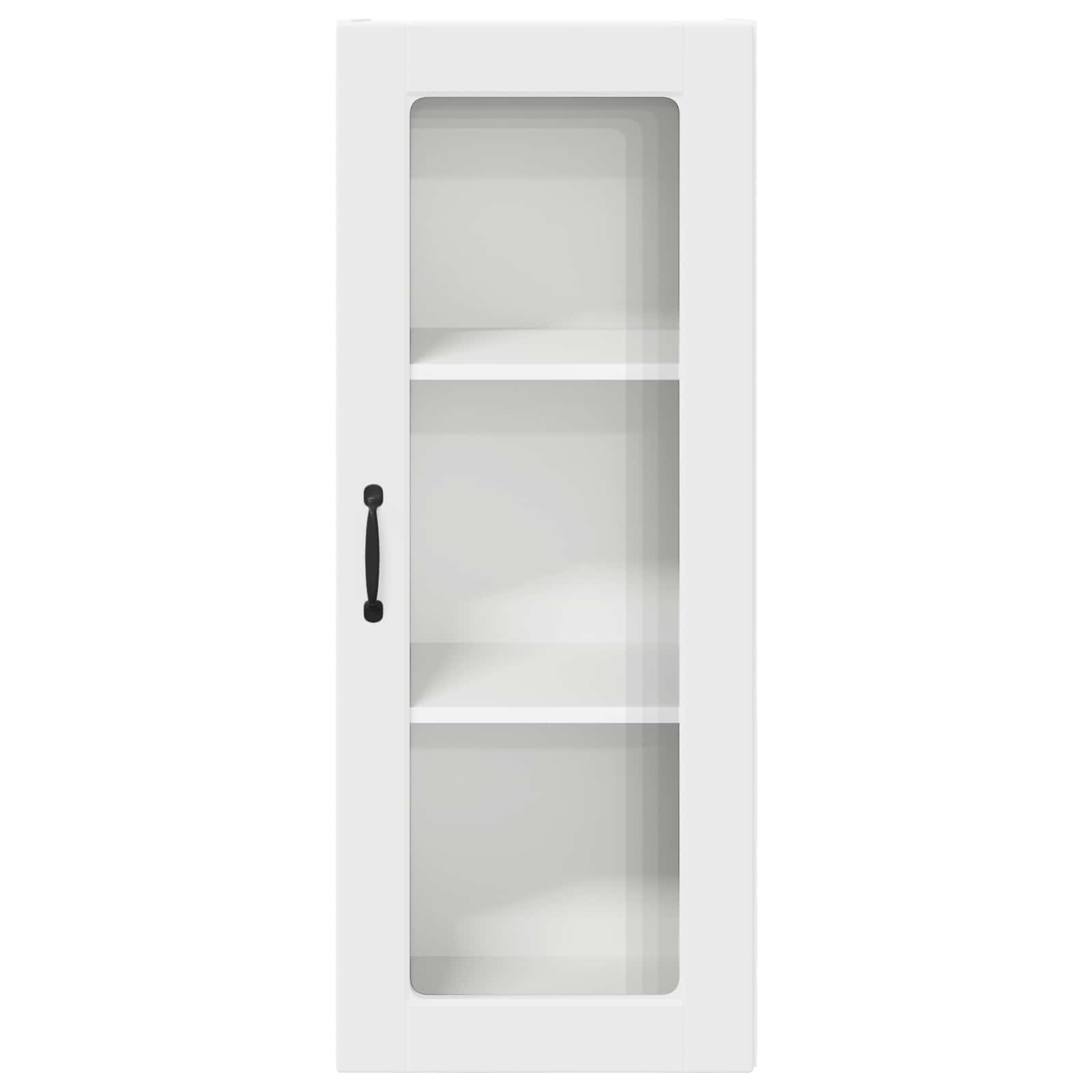 Wandglas-Schrank PORTO Weiß 40 x 31 x 100 cm Holzwerkstoff
