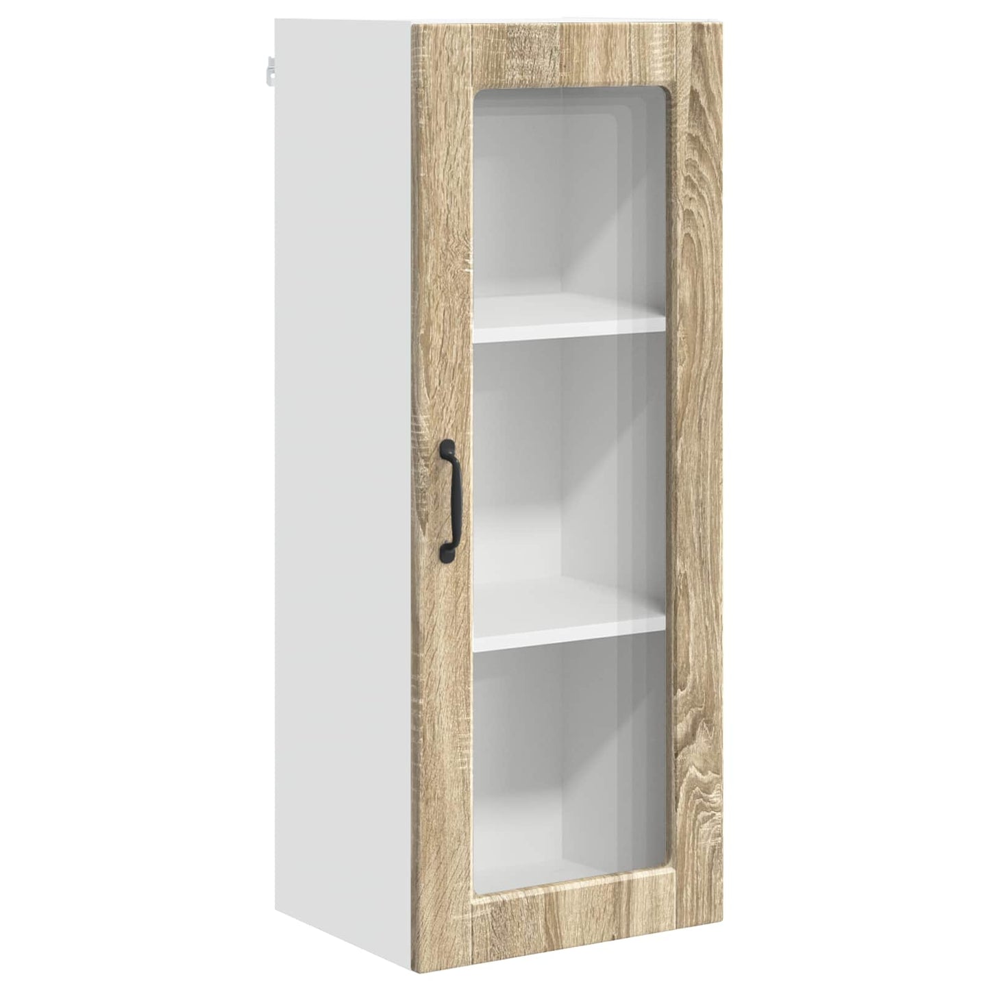 Wandglas-Schrank PORTO Sonoma-Eiche 40 x 31 x 100 cm