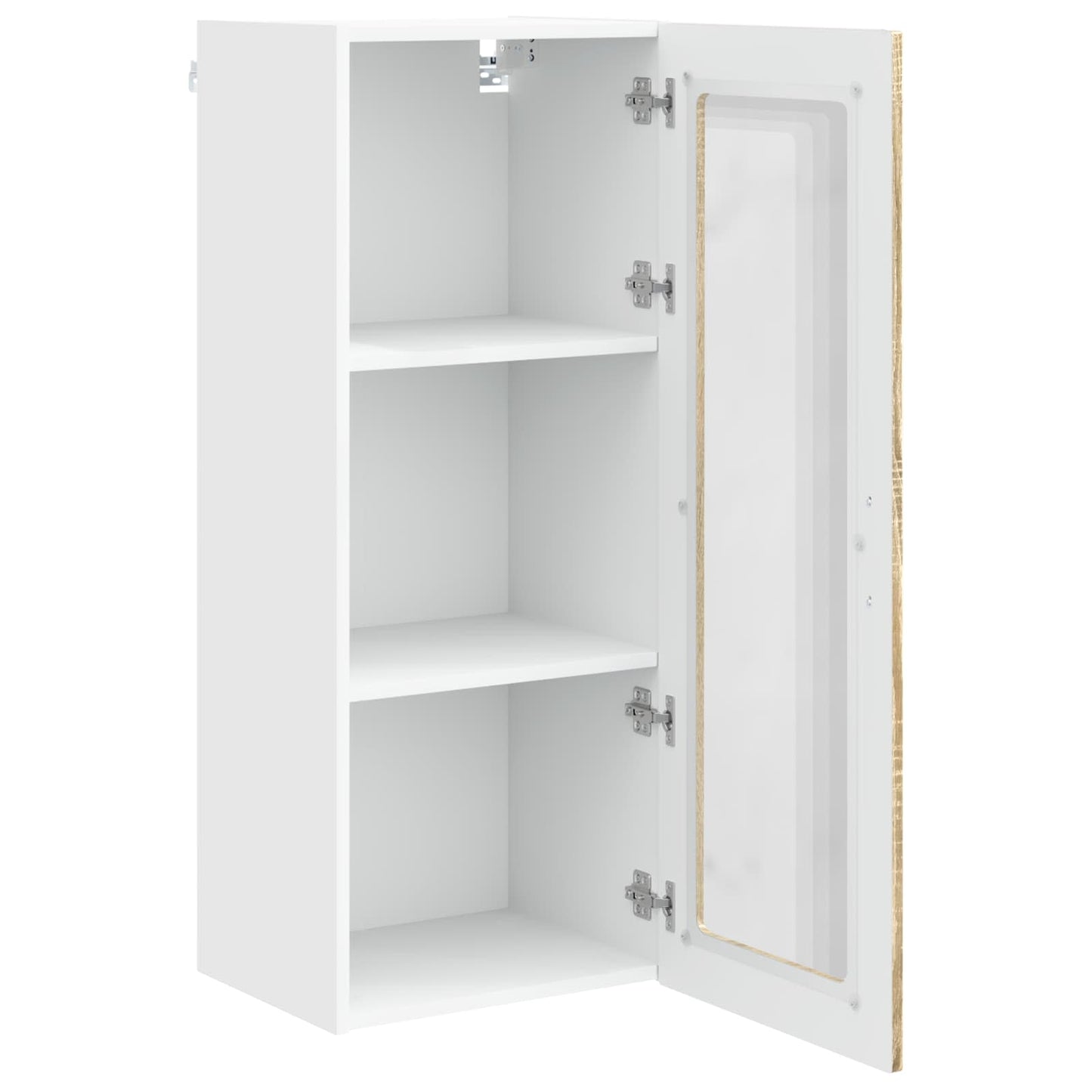 Wandglas-Schrank PORTO Sonoma-Eiche 40 x 31 x 100 cm