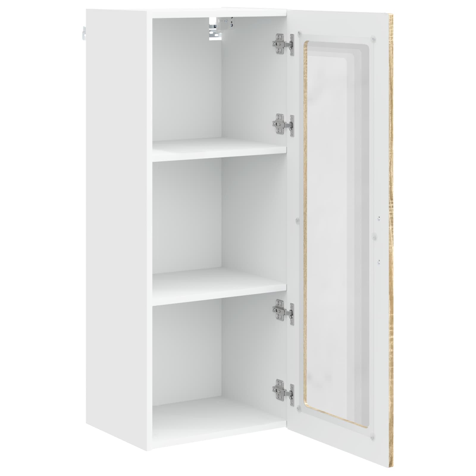 Wandglas-Schrank PORTO Sonoma-Eiche 40 x 31 x 100 cm