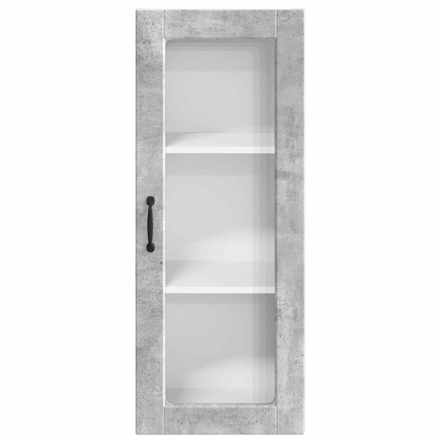 Wandglas-Schrank PORTO Beton Grau 40 x 31 x 100 cm