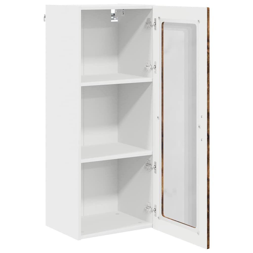 Küchenwandschrank mit Regal Geräucherte Eiche 40 x 31 x 100 cm