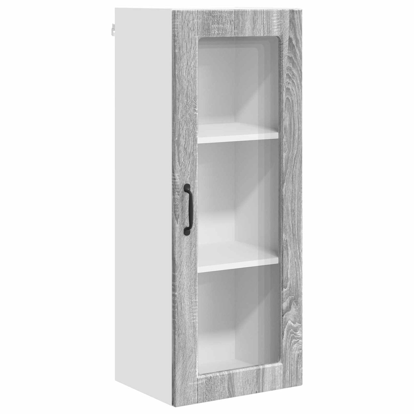 Wandglas-Schrank PORTO Graues Sonoma 40 x 31 x 100 cm