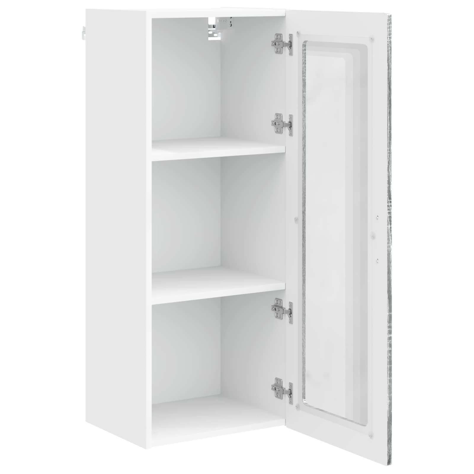 Wandglas-Schrank PORTO Graues Sonoma 40 x 31 x 100 cm