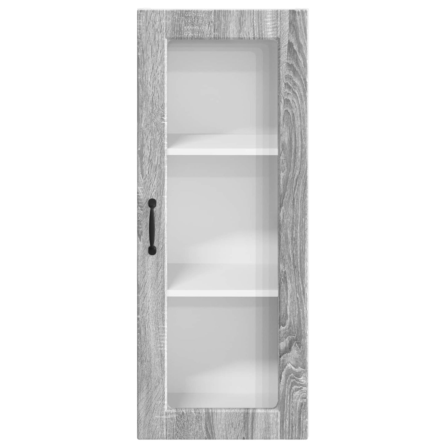 Wandglas-Schrank PORTO Graues Sonoma 40 x 31 x 100 cm