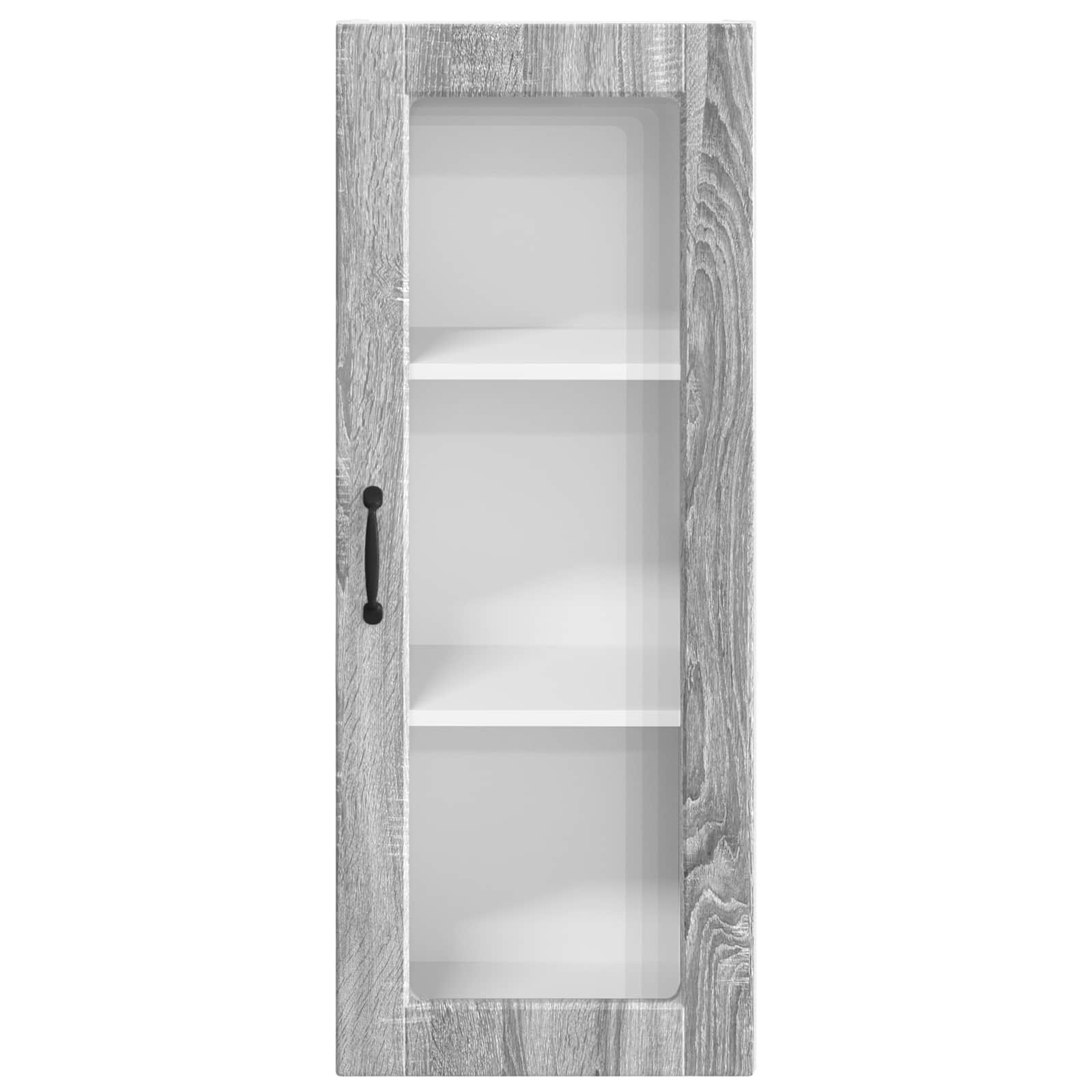 Wandglas-Schrank PORTO Graues Sonoma 40 x 31 x 100 cm