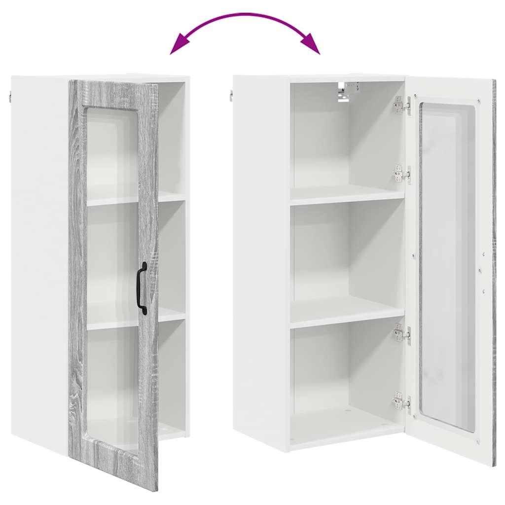 Küchenwandschrank Graues Sonoma 40 x 31 x 100 cm Holzwerkstoff