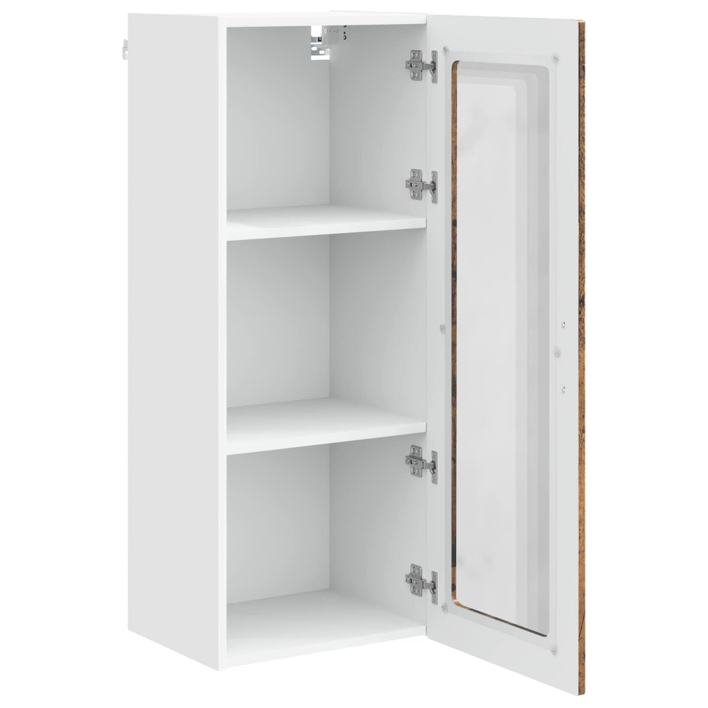 Wandglas-Schrank PORTO Altholz 40 x 31 x 100 cm Holzwerkstoff