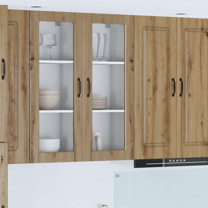 Wandglas-Schrank PORTO Artisan-Eiche 40 x 31 x 100 cm