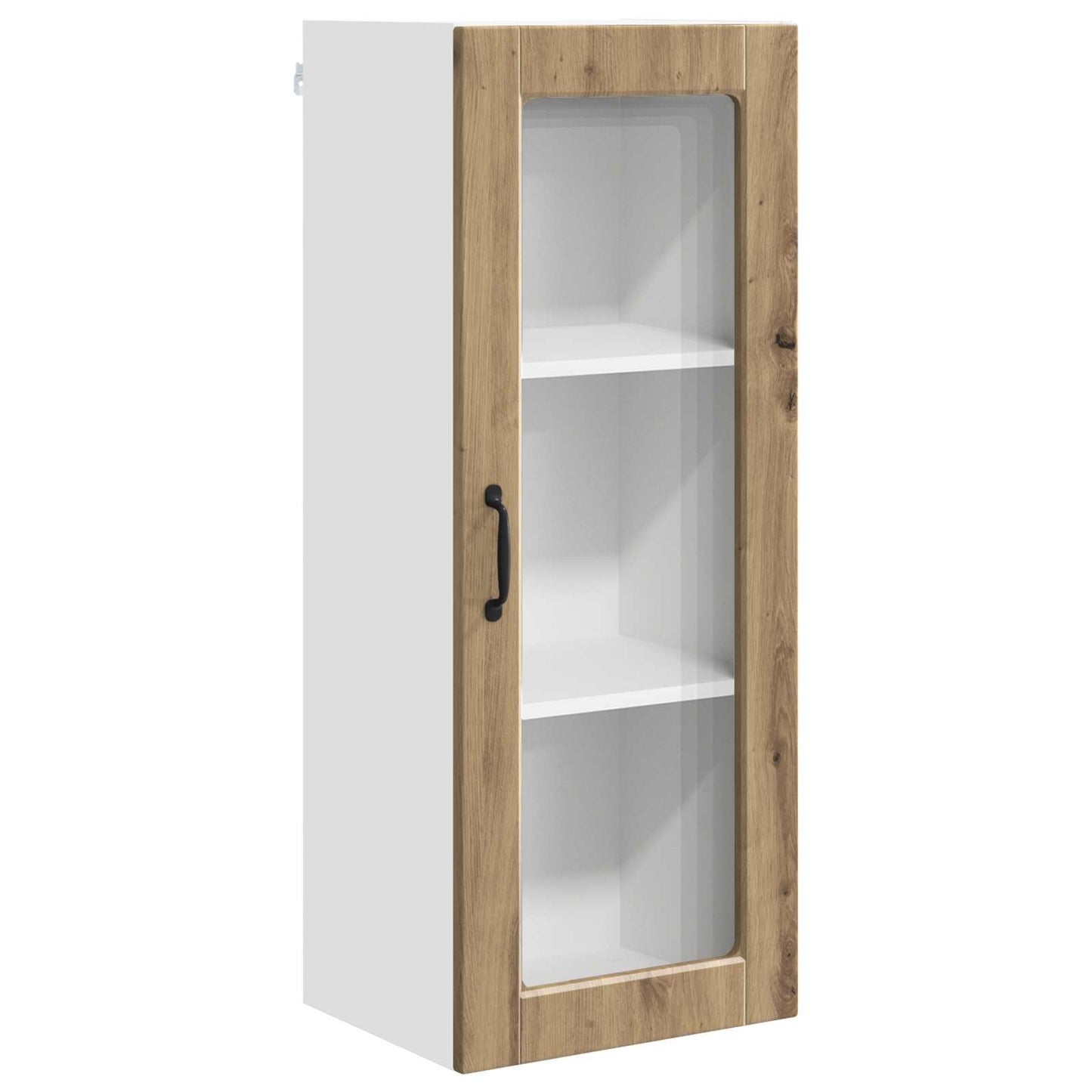 Wandglas-Schrank PORTO Artisan-Eiche 40 x 31 x 100 cm