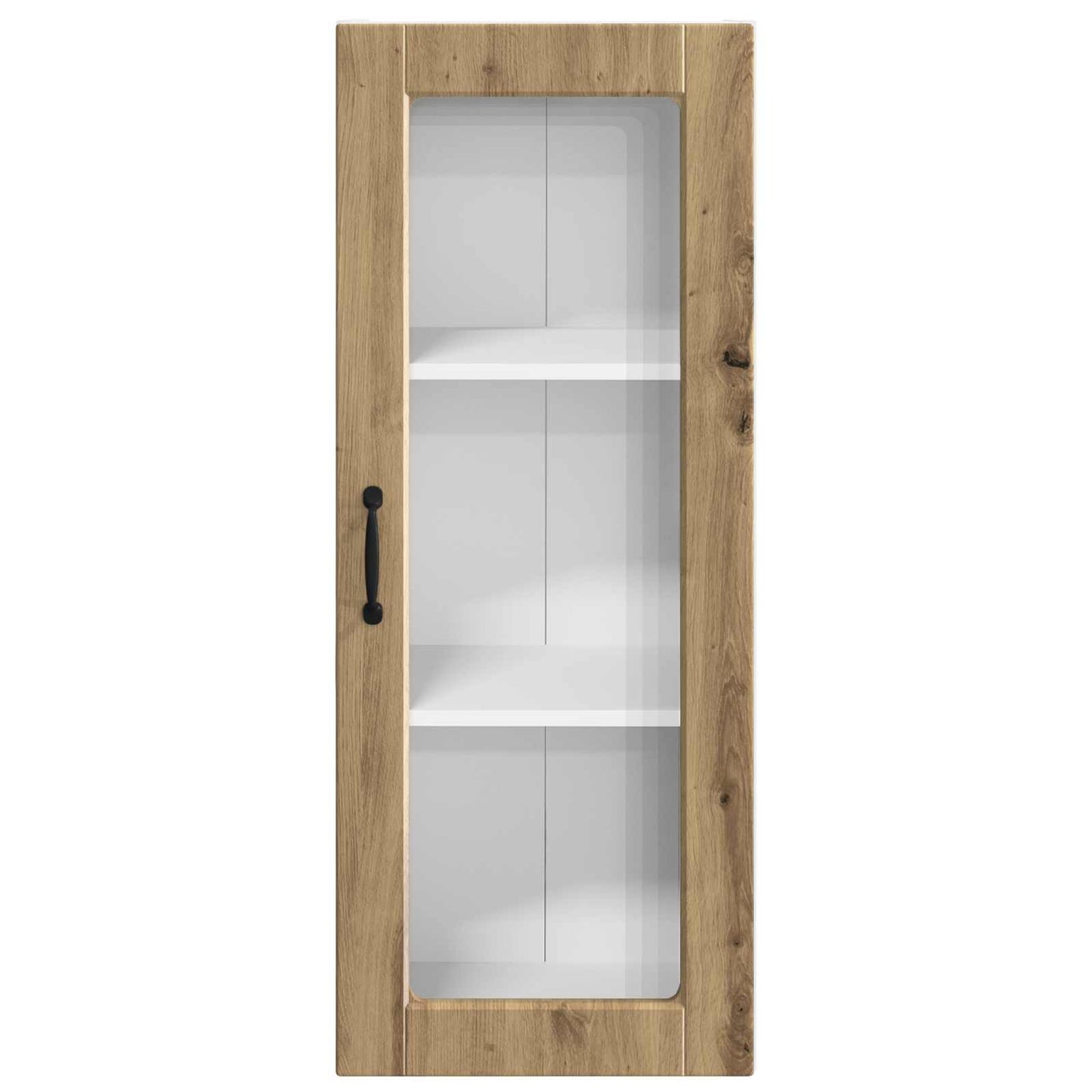 Wandglas-Schrank PORTO Artisan-Eiche 40 x 31 x 100 cm