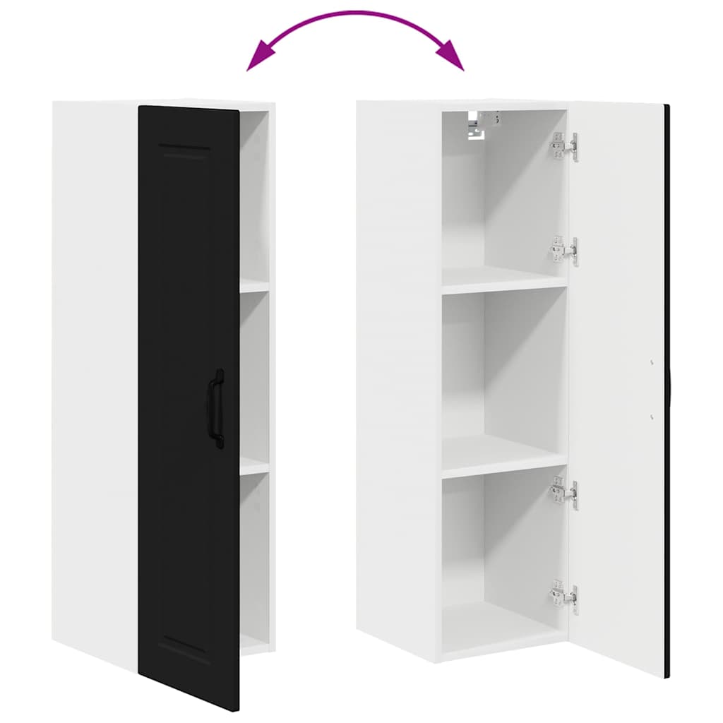 Küchenwandschrank Schwarz 30 x 31 x 100 cm Holzwerkstoff