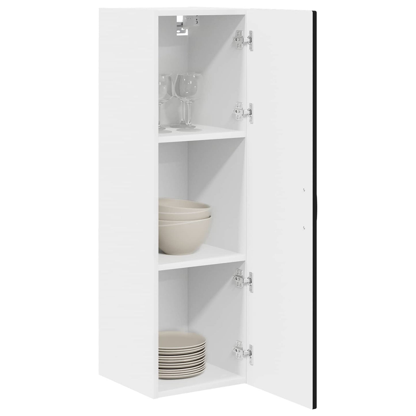 Wandschrank PORTO Schwarz 30 x 31 x 100 cm Holzwerkstoff