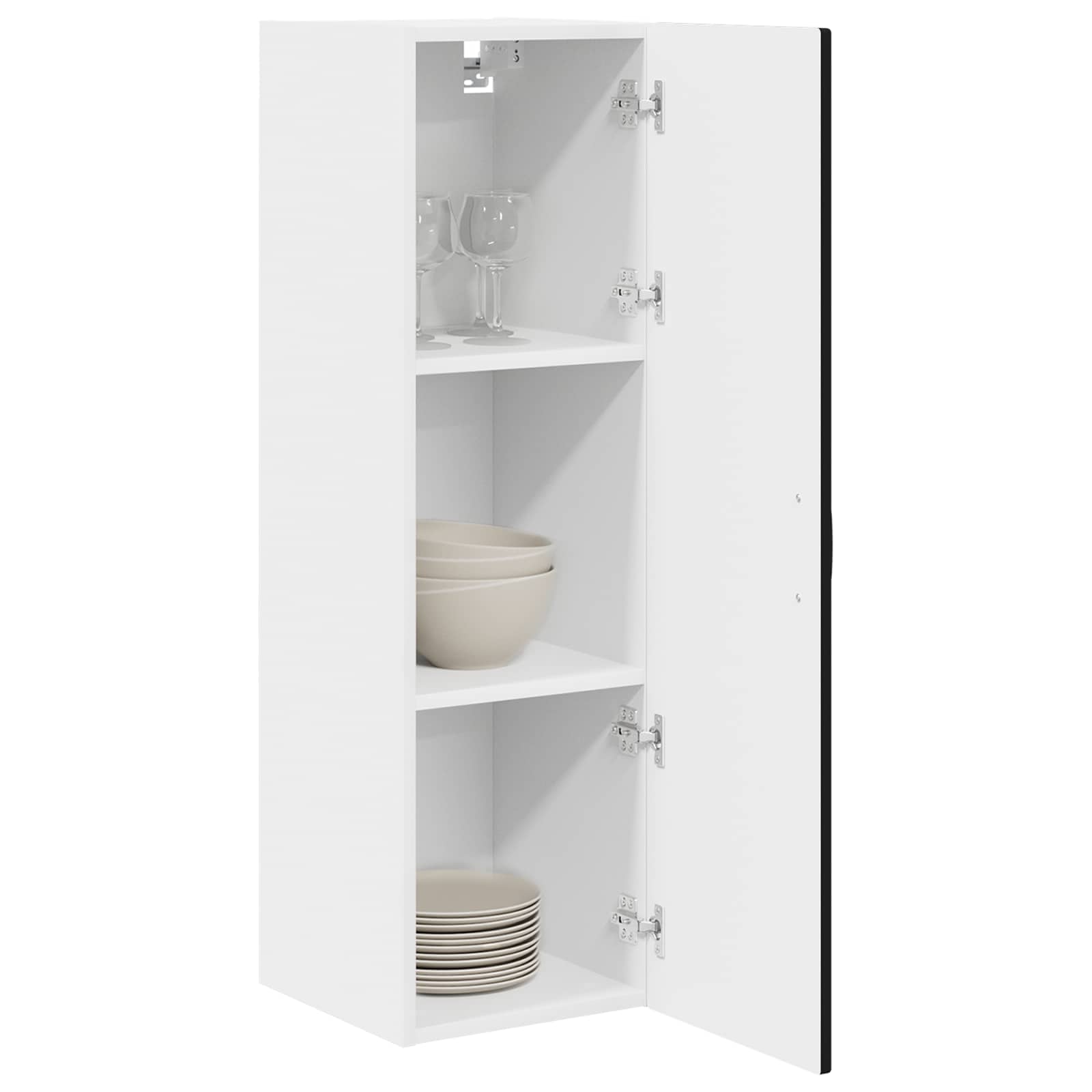 Wandschrank PORTO Schwarz 30 x 31 x 100 cm Holzwerkstoff